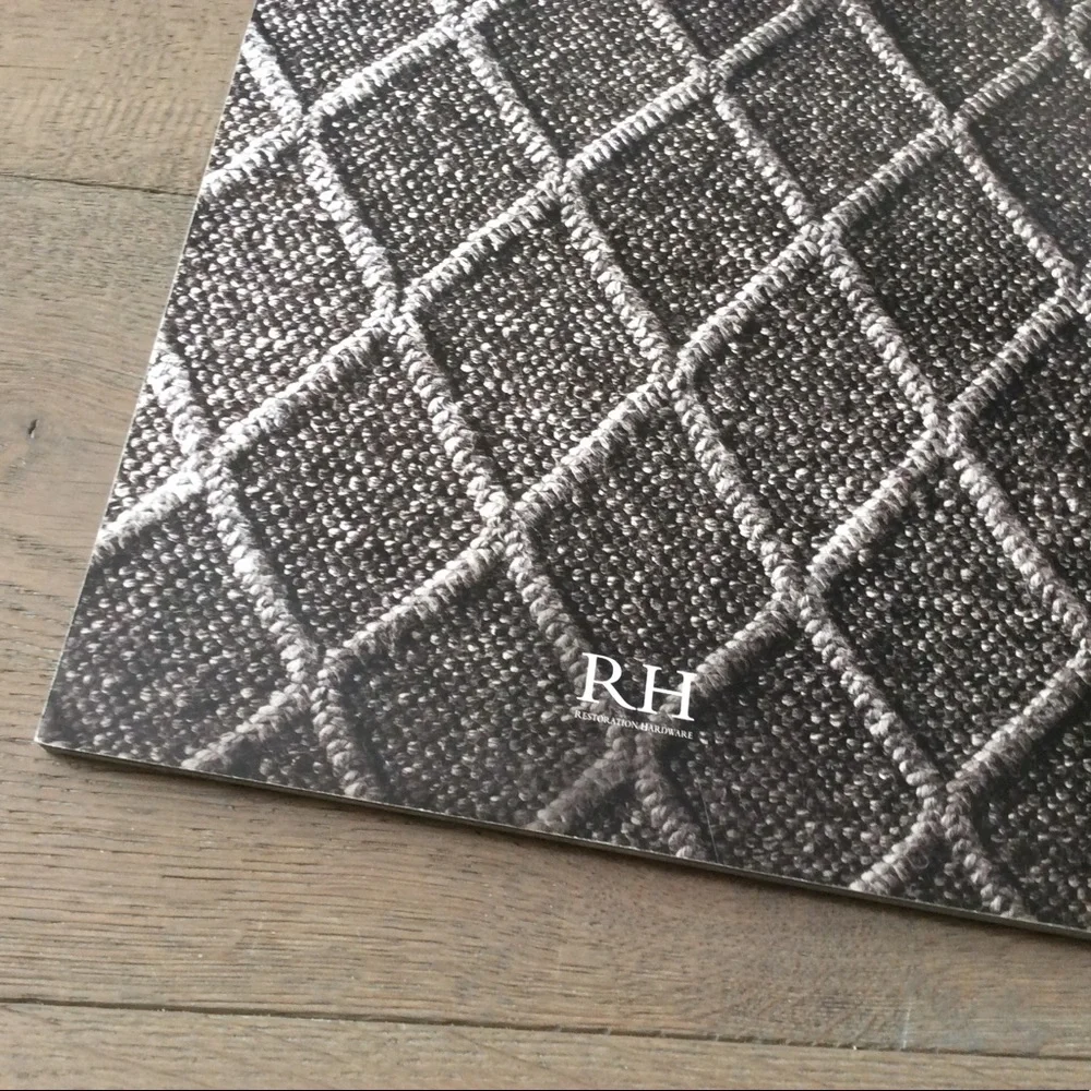 RH restoration hardware catalog table look book